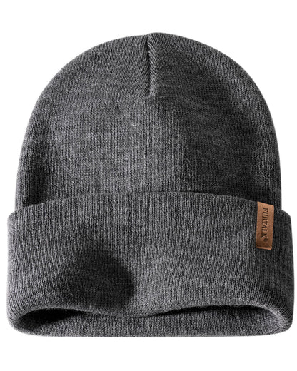 FURTALK Beanie for Men Women Cuffed Thick Knitted Winter Hat Skull Cap