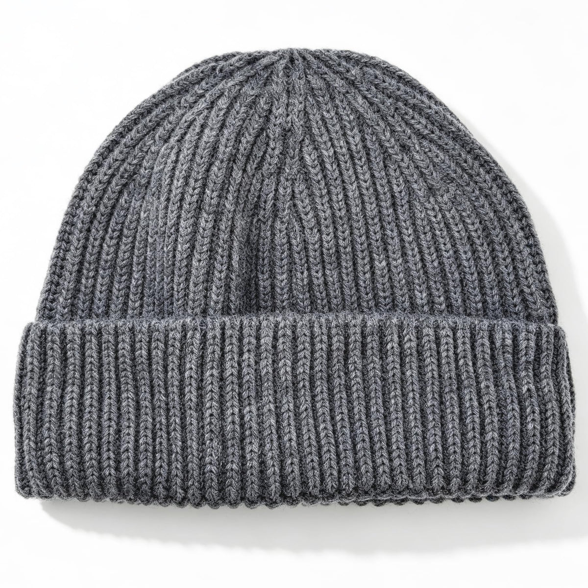 100% Merino Wool Fisherman Beanies for Men Winter Beanie Skull Cap