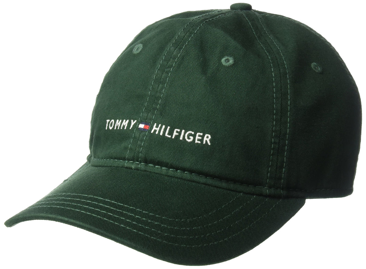 Tommy Hilfiger Men's Cotton Logo Adjustable Baseball Cap