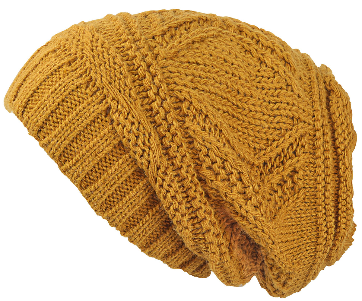 Lilax Knit Slouchy Oversized Soft Warm Winter Beanie Hat