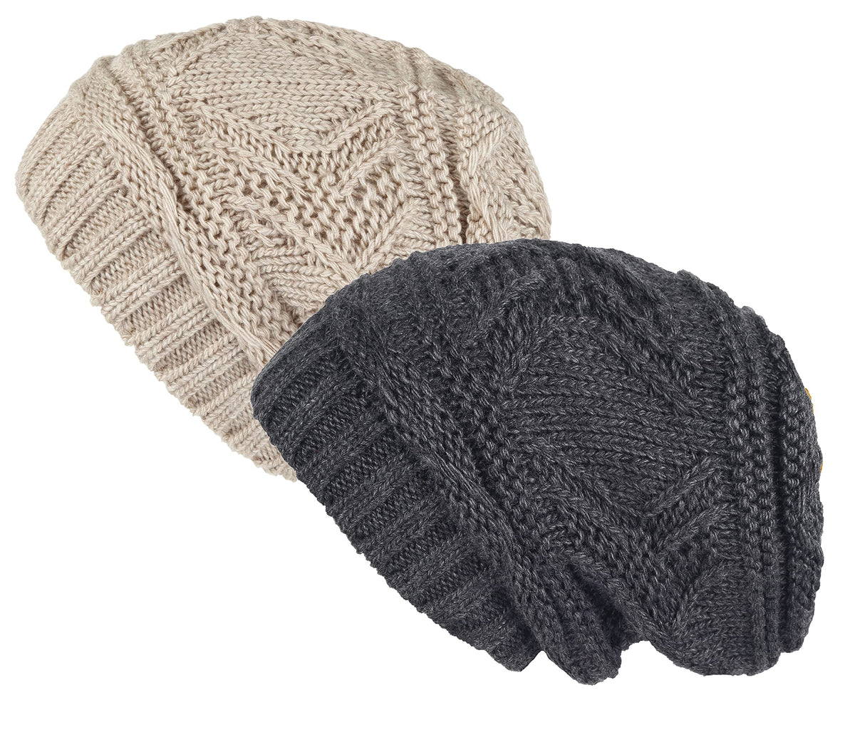 Lilax Knit Slouchy Oversized Soft Warm Winter Beanie Hat