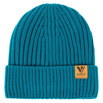 Vgogfly Lined Men Beanie Slouchy Knit Skull Cap Warm Stocking Hats Guys Women Striped Winter Beanie Hat