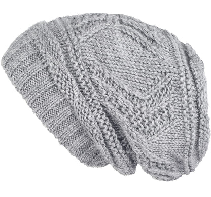 Lilax Knit Slouchy Oversized Soft Warm Winter Beanie Hat