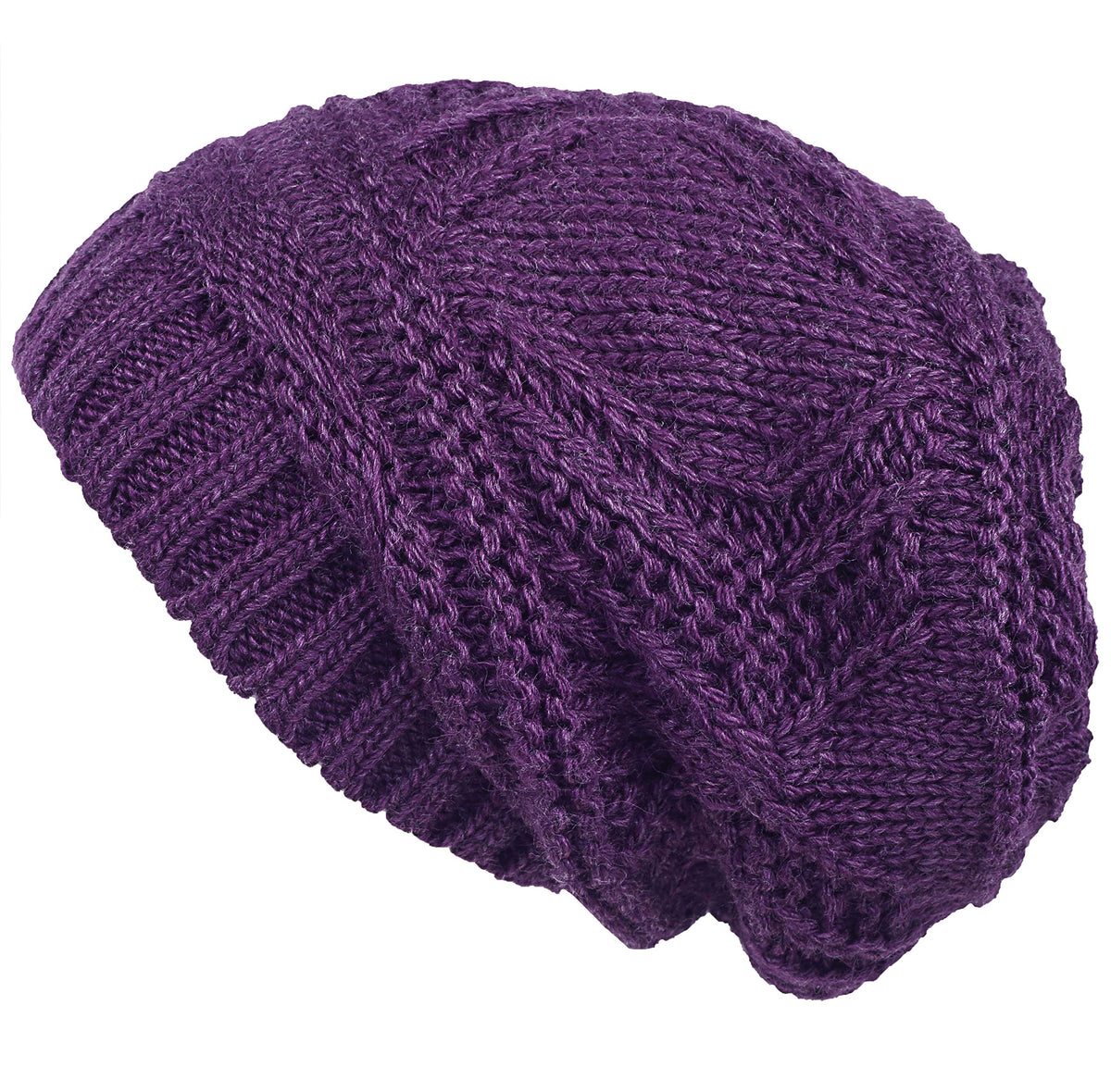 Lilax Knit Slouchy Oversized Soft Warm Winter Beanie Hat