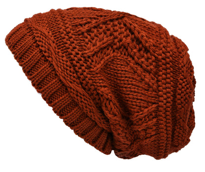 Lilax Knit Slouchy Oversized Soft Warm Winter Beanie Hat