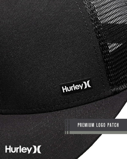 Hurley Men's Caps - H2O-Dri League Baseball Caps for Men with Snapback Closure - Classic Mens Trucker Hats (S-XL)